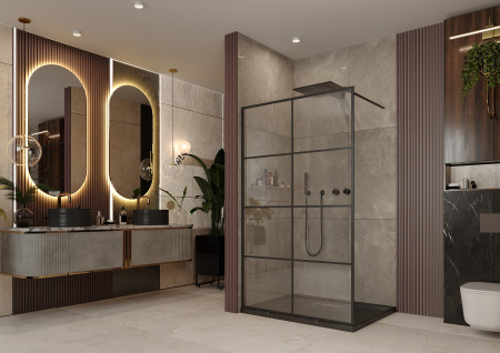 Душевая перегородка Ambassador Walk-in 15031238 120x200, прозрачное стекло